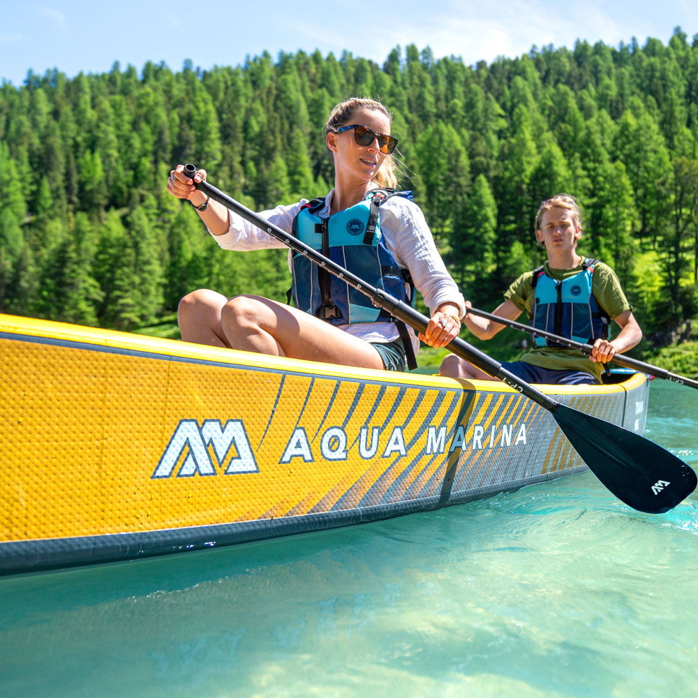 Aqua Marina Tomahawk Air-C 478 High Pressure Drop-Stitch Premium Inflatable Speed Canoe - 2024