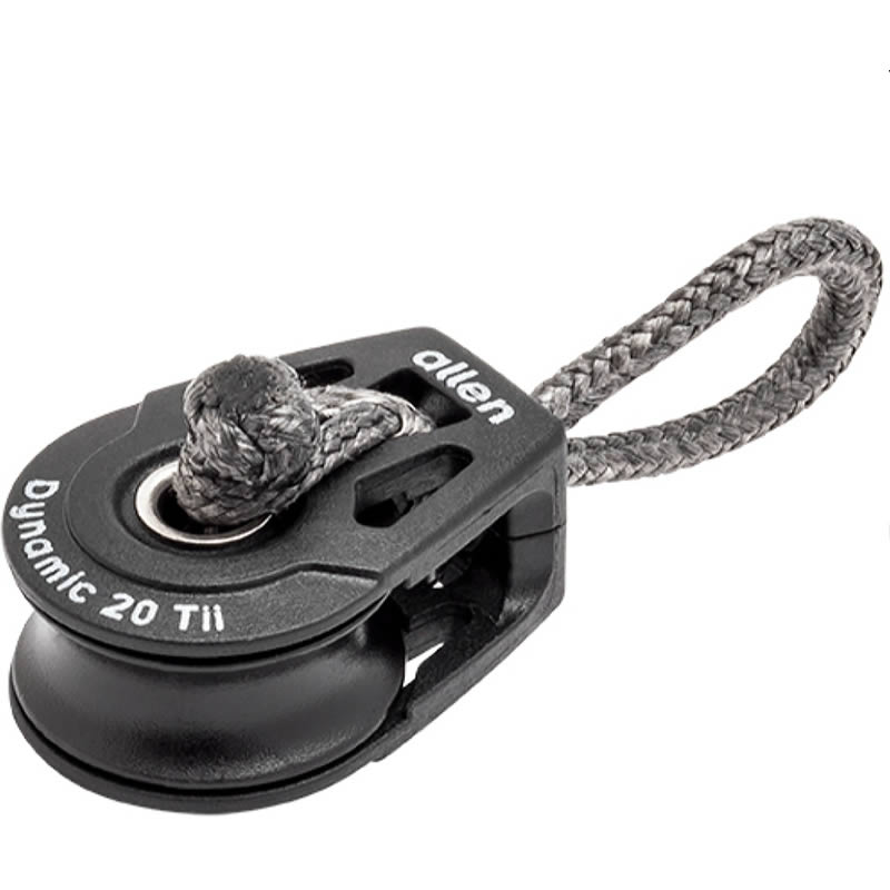 Allen 20mm Dynamic Block Single Tie on block With Soft Shackle A2020-TII-SHACKLE