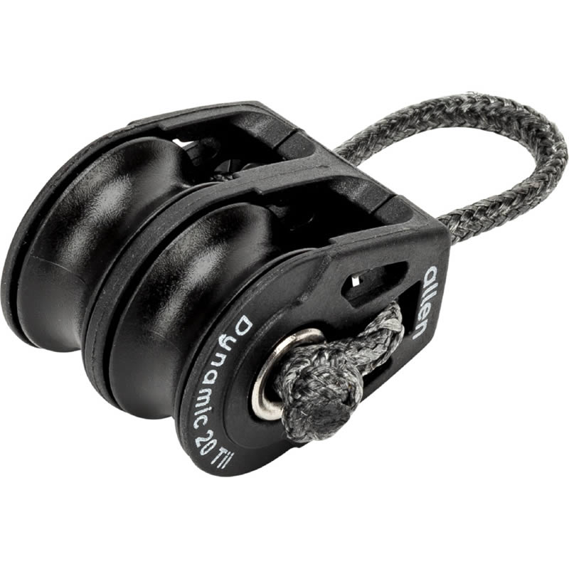 Allen Dynamic 20mm Double Tie On Block With Soft Shackle