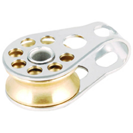 Allen Lightweight Plain Bearing Block -16mm Single Block With Brass Sheave