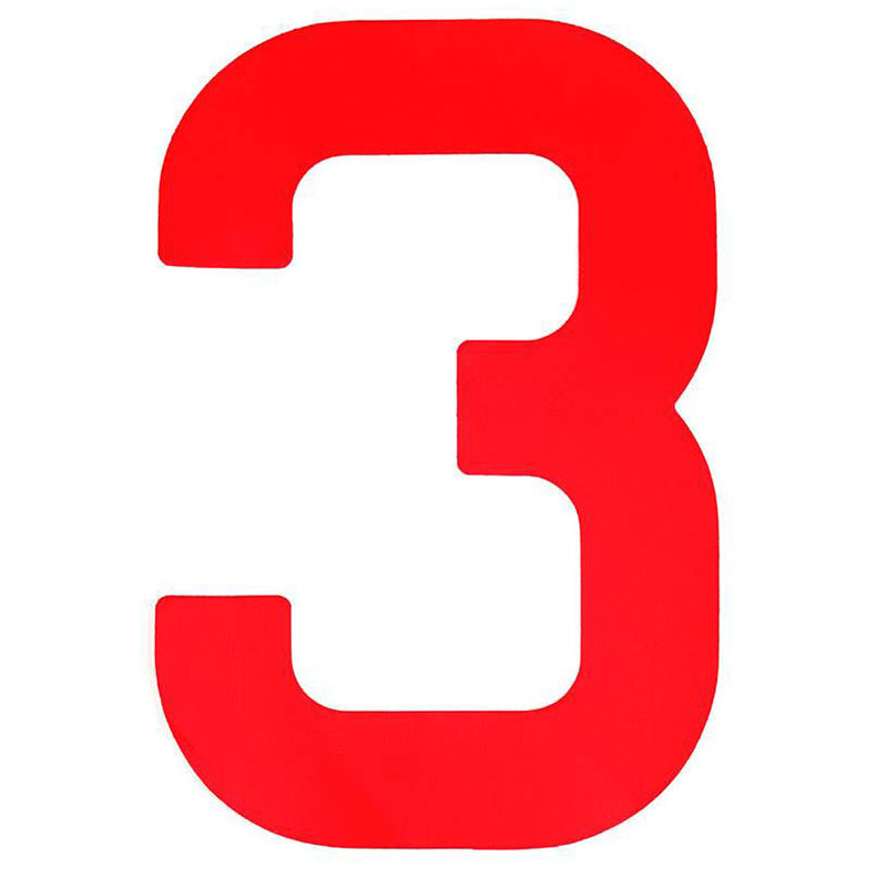 Sail Numbers and Letters 23cm/9" Red