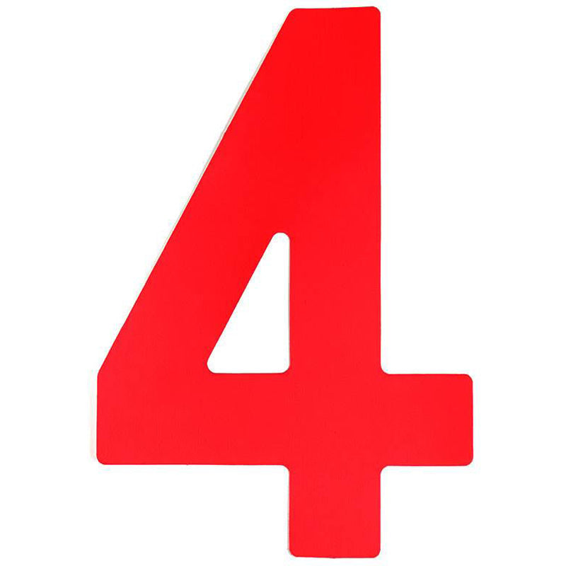 Sail Numbers and Letters 23cm/9" Red
