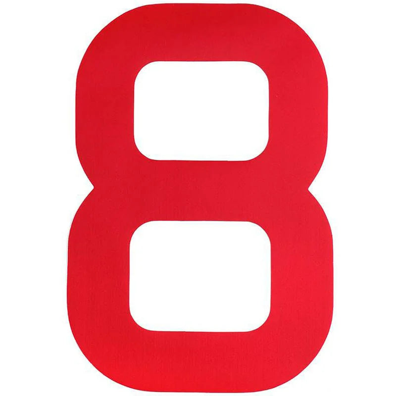 Sail Numbers and Letters 30cm/12" Red