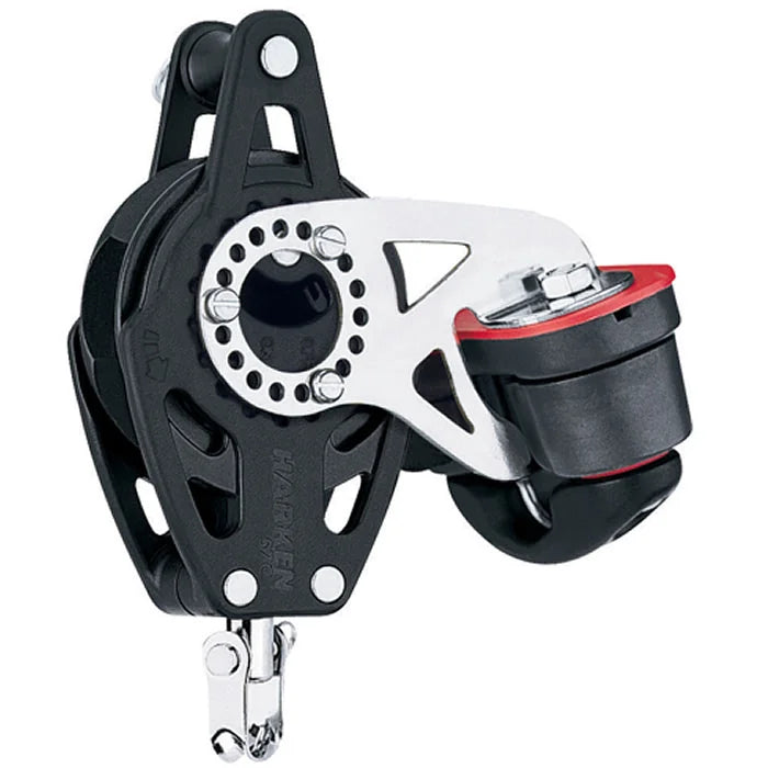 Harken 57mm Carbo Ratchet Single Block Swivel Head/150 Cam-Matic and Becket