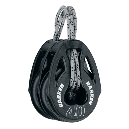 Harken 40mm T2 Carbo Soft-Attach Double Block