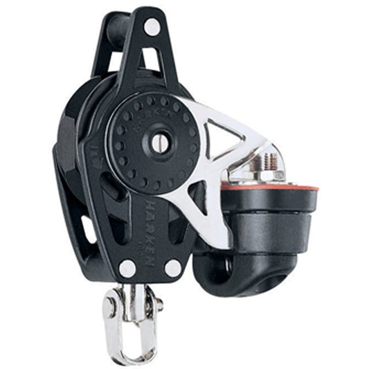 Harken 40mm Carbo Ratchet Single Block Swivel Head/ Carbo-Cam and Becket