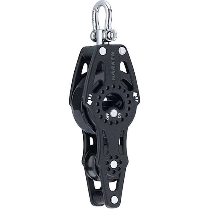 Harken 75mm Carbo Fiddle Block with Ratchet and Becket 2695