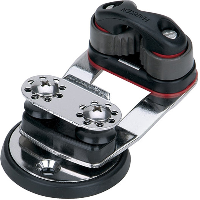 Harken Swivel Base with 338 Micro Cam-Matic and 16mm Sheaves