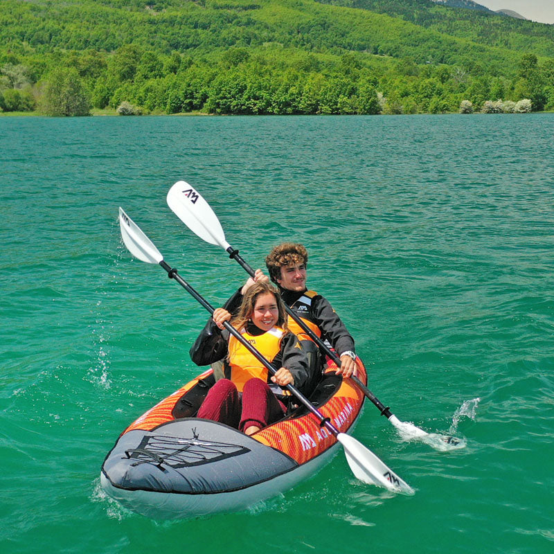 Aqua Marina Memba 390 - 2 Person Drop-Stitch Fusion Inflatable Kayak Package