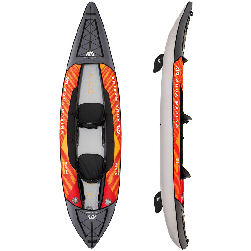 Aqua Marina Memba 390 - 2 Person Drop-Stitch Fusion Inflatable Kayak Package