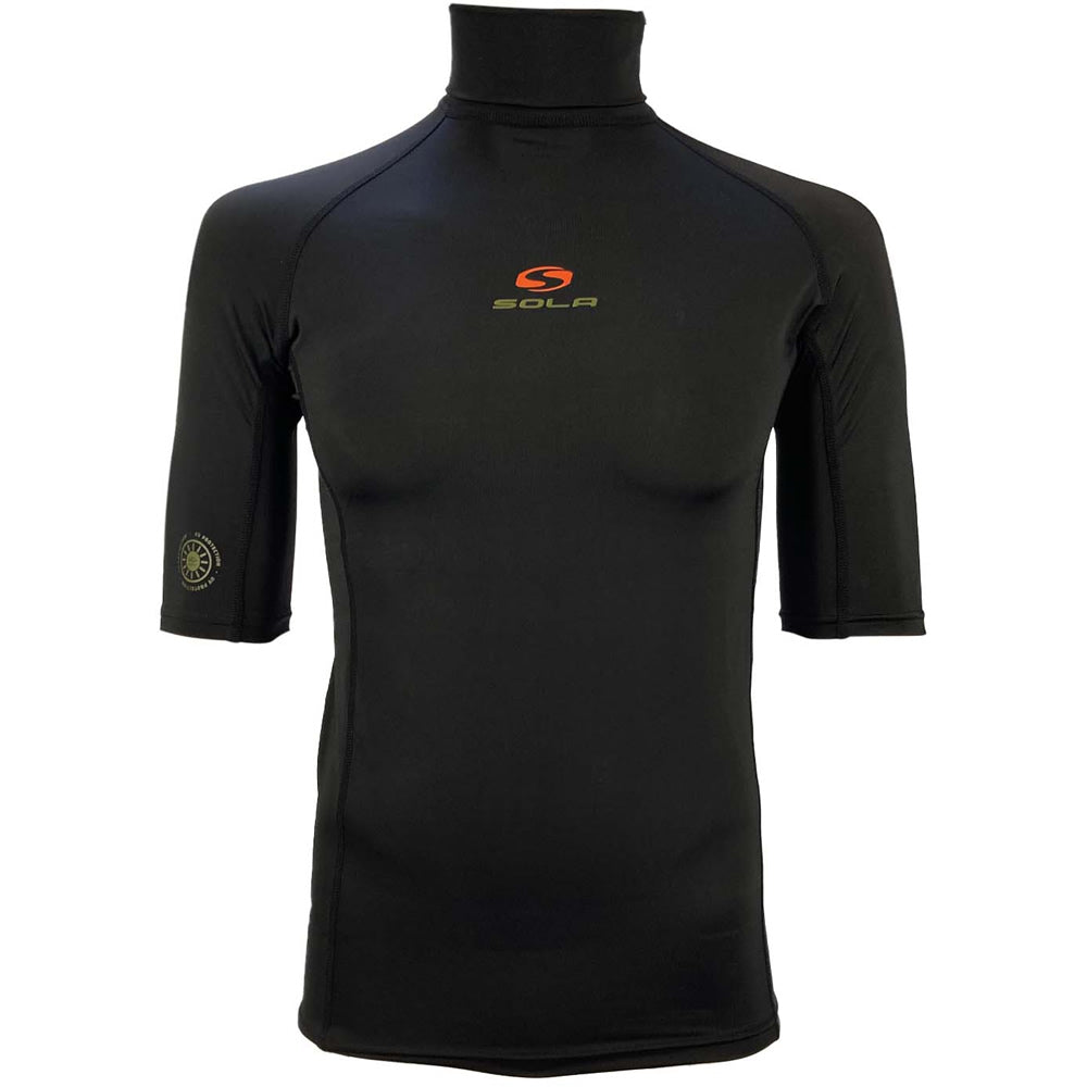Sola Mens Short Sleeve Rash Vest Navy