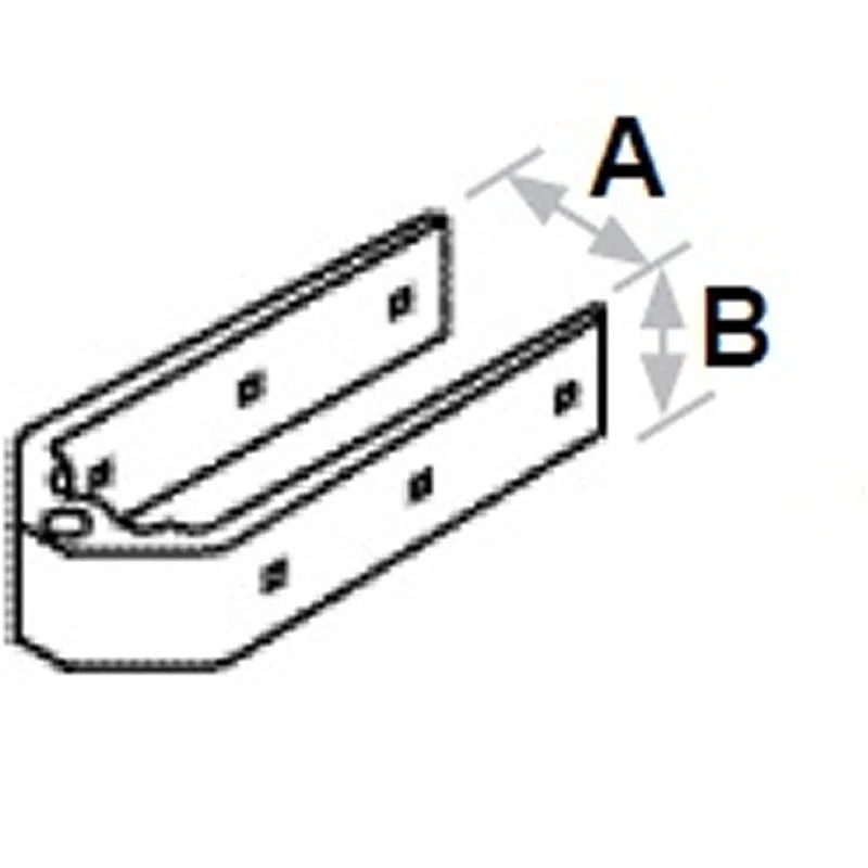Sea Sure Top Rudder Gudgeons - Bushed Width 25mm