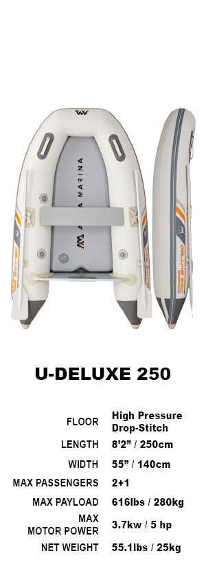 Aqua Marina Deluxe Heavy Duty U-Type Yacht Tender 2.5m