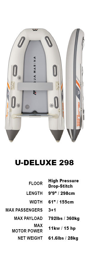 Aqua Marina Deluxe Heavy Duty U-Type Yacht Tender 2.98m