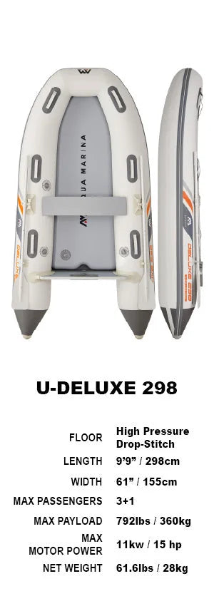 Aqua Marina Deluxe Heavy Duty U-Type Yacht Tender 2.98m