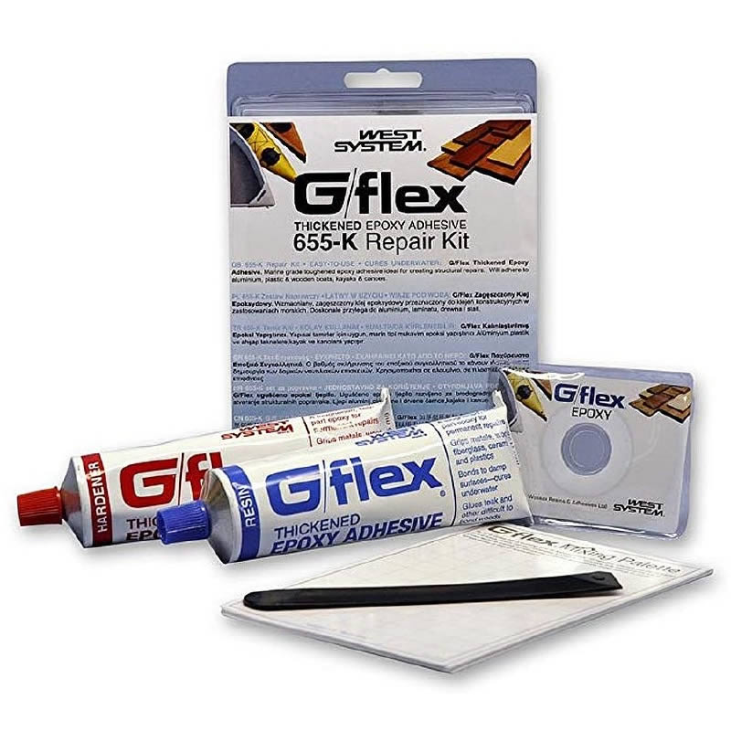West System G/flex 655 Thickened Epoxy Adhesive 236ml Repair Pack