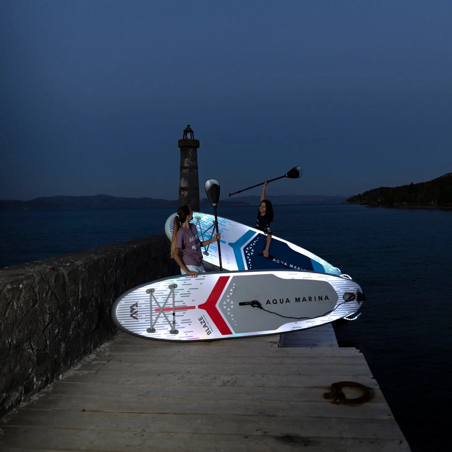 Ray 11'0" TPU Inflatable Paddleboard with Advanced Illumination System