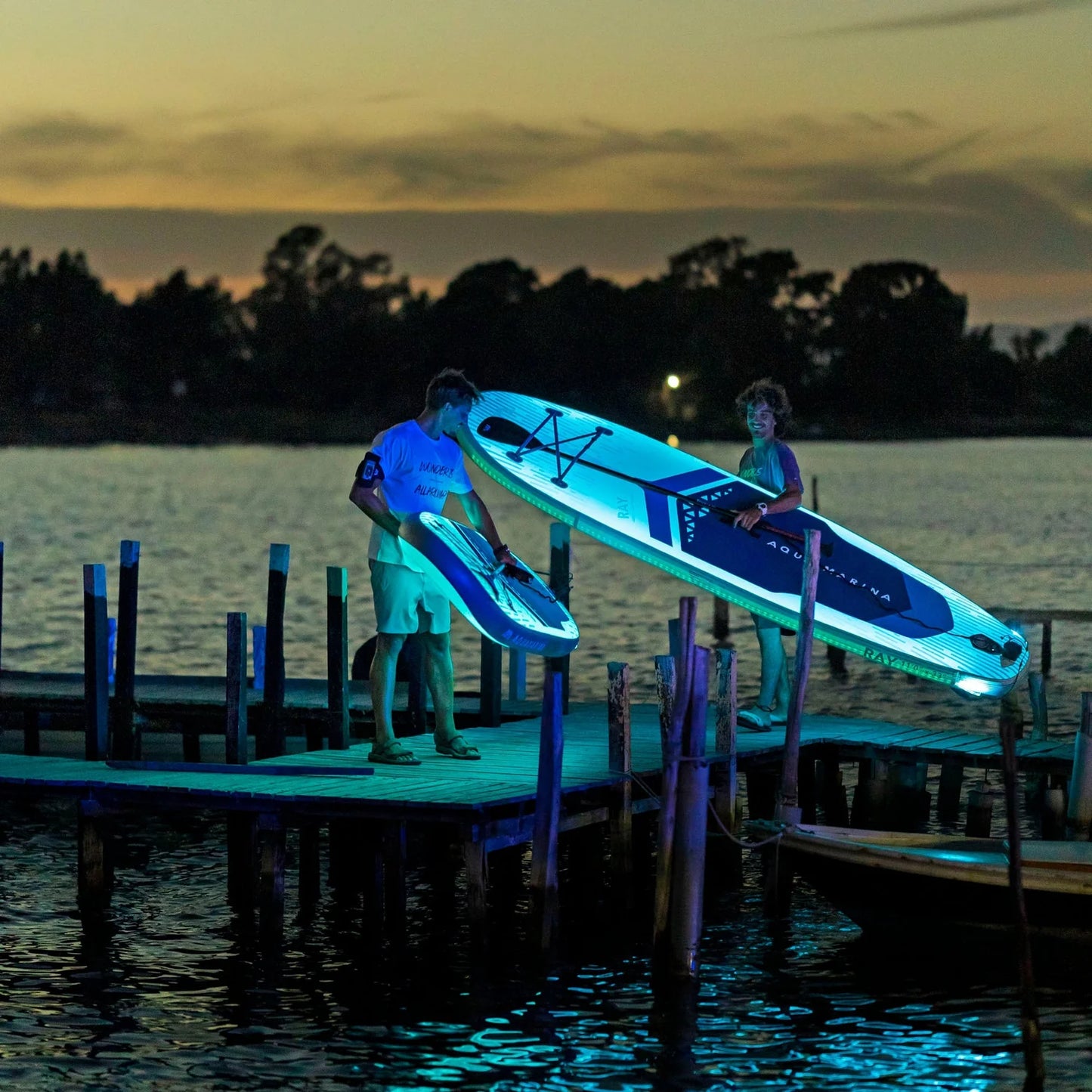 Ray 11'0" TPU Inflatable Paddleboard with Advanced Illumination System
