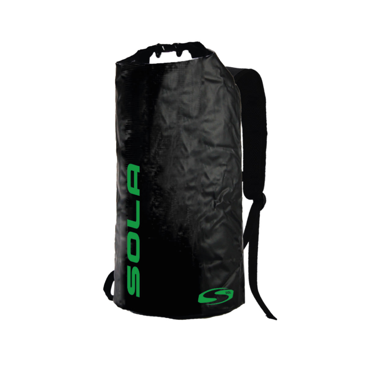 Sola 50L Dry Bag Black/Green