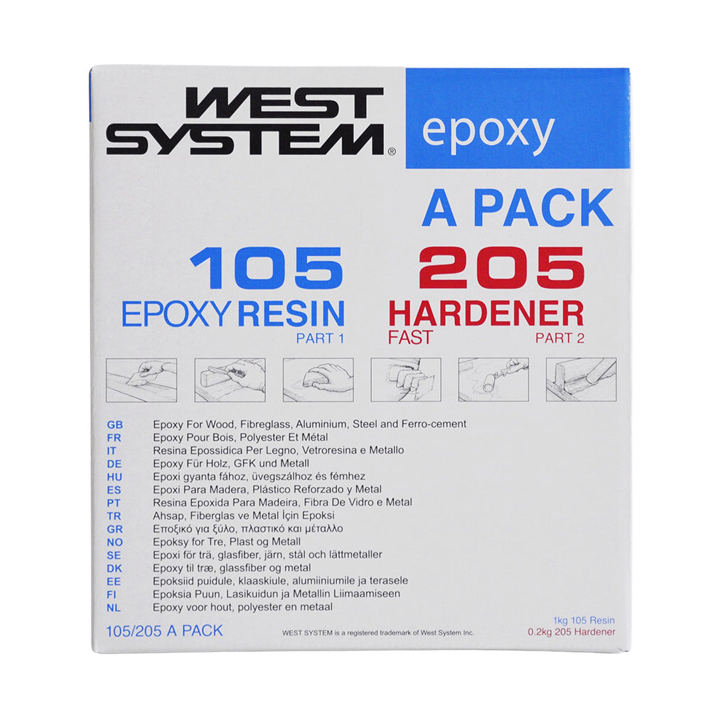 West System Epoxy Pack Fast Hardner 1.2 1.2Kg (West Pack A)