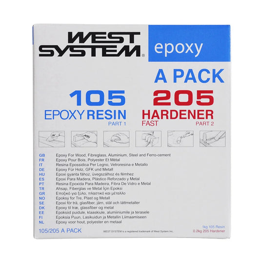 West System Epoxy Pack Fast Hardner 1.2 1.2Kg (West Pack A)
