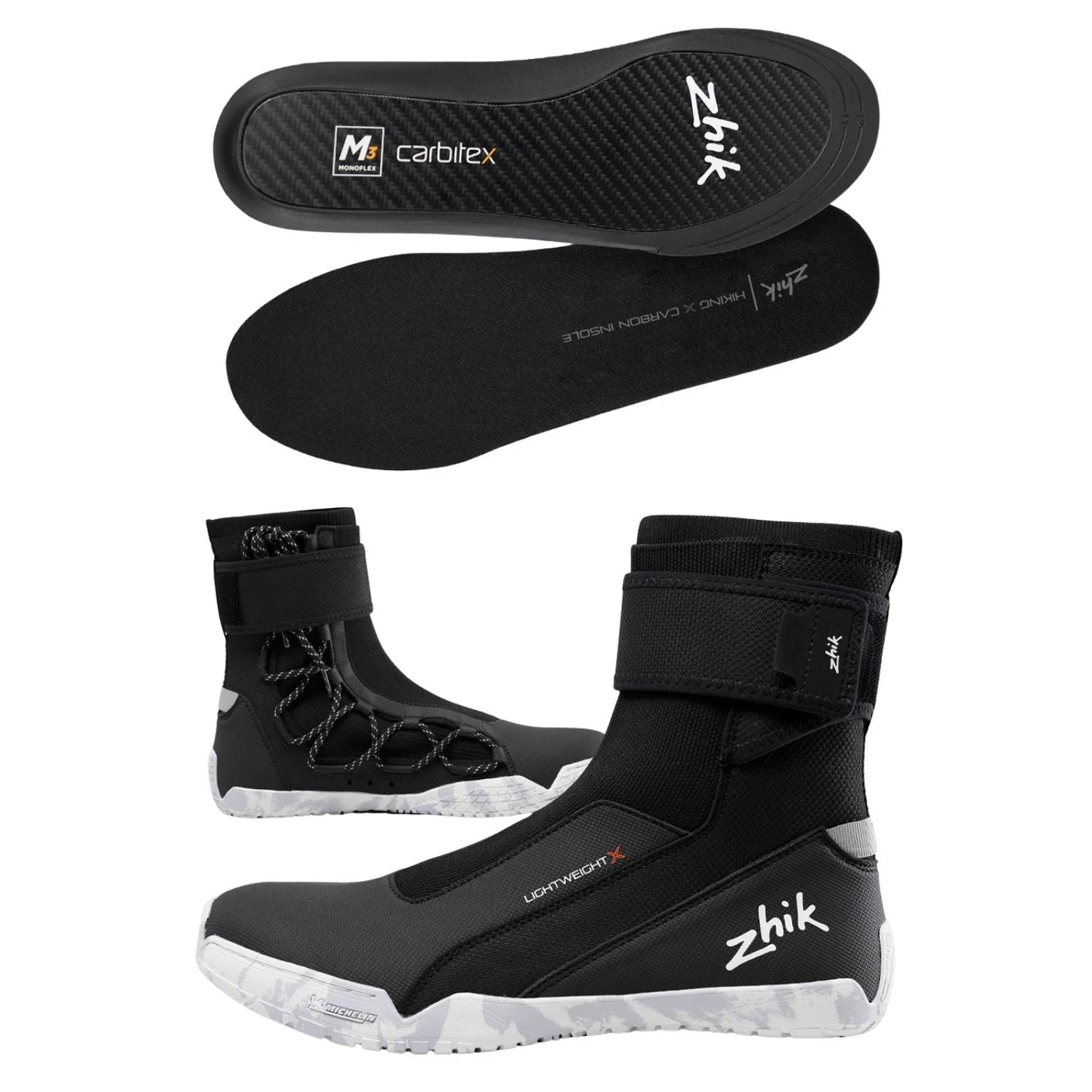 Zhik Lightweight High Cut X Boot & Carbon Insole