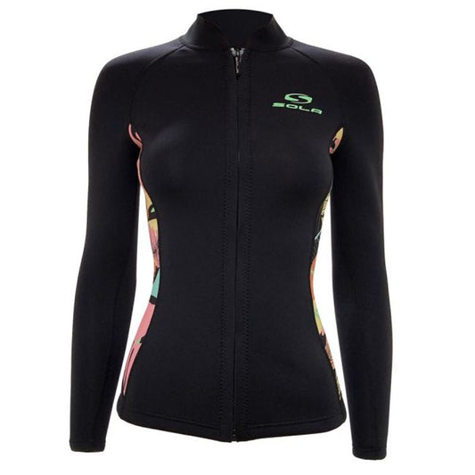 Sola Ignite FZ 2mm Ladies Wetsuit Jacket Black