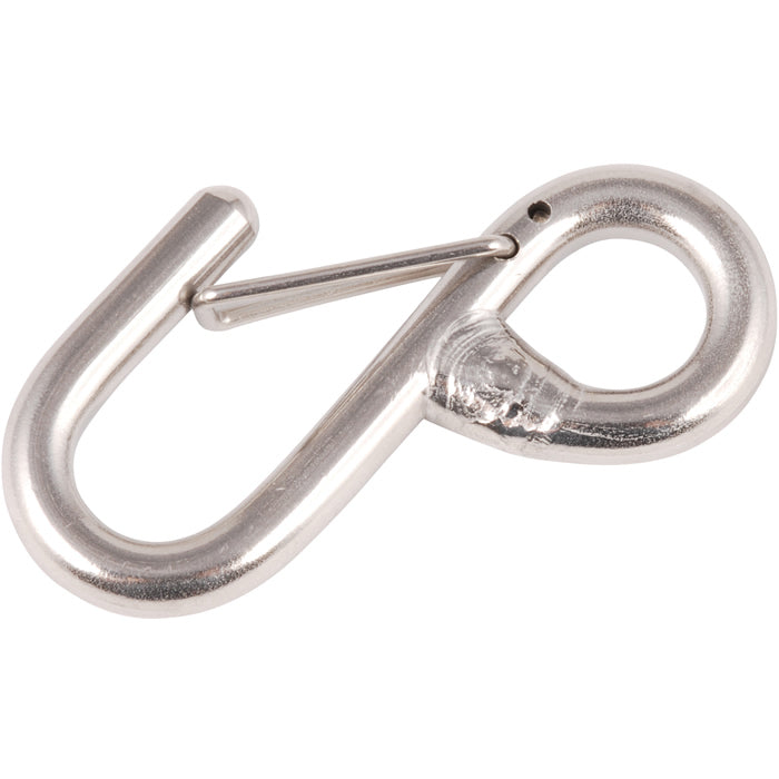 Allen Stainless steel welded 'S' hook with keeper L=61mm