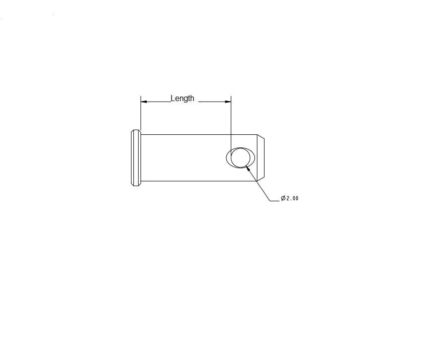 Allen Clevis Pin 5mm 15mm Length