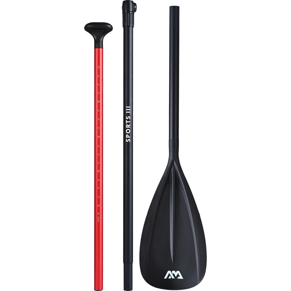 Aqua Marina SPORTS III 3 Piece Adjustable Aluminum SUP Paddle 175-220cm