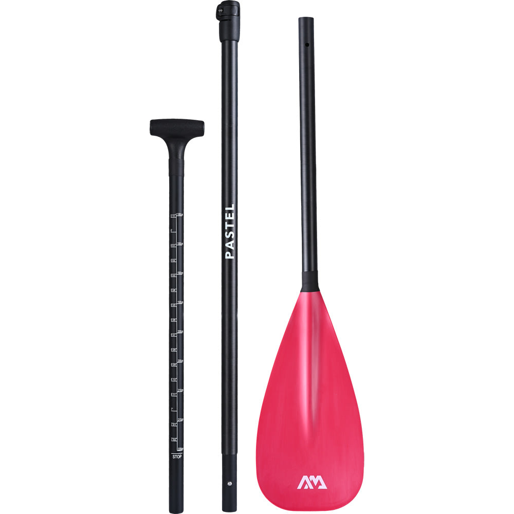 Aqua Marina PASTEL Adjustable Carbon/Glass Paddle - Pink 180cm-220cm