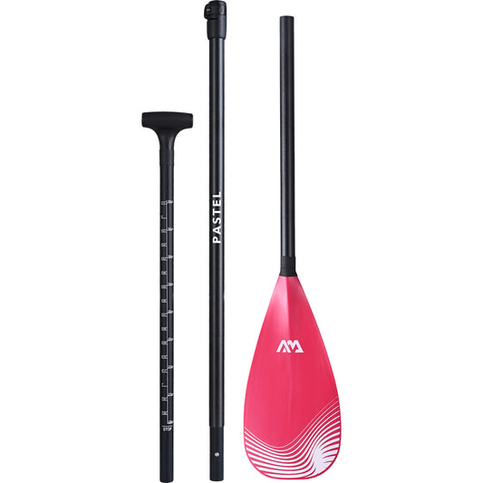 Aqua Marina PASTEL Adjustable Carbon/Glass Paddle - Pink 180cm-220cm