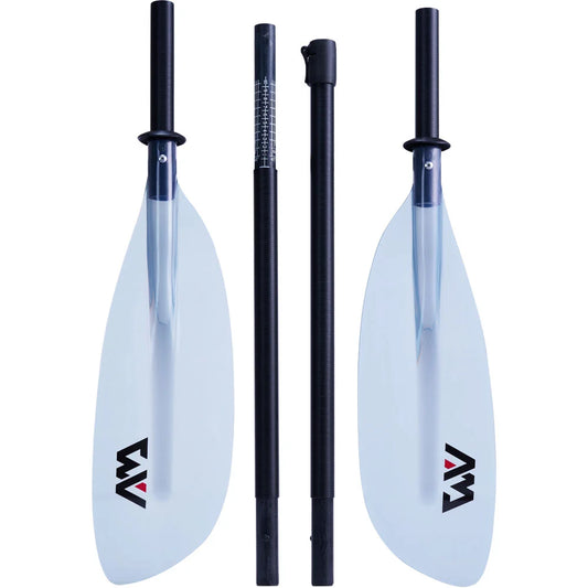 Aqua Marina KP-2 Fiberglass Kayak Paddle with Clear/Grey Blade