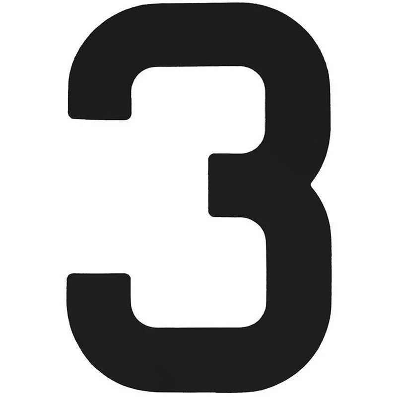 Sail Numbers and Letters 30cm/12" Black