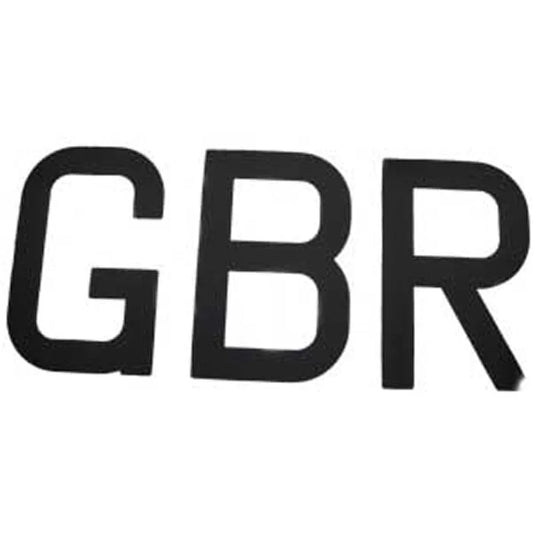Sail Letters Set GBR Black 9" (230mm) Set