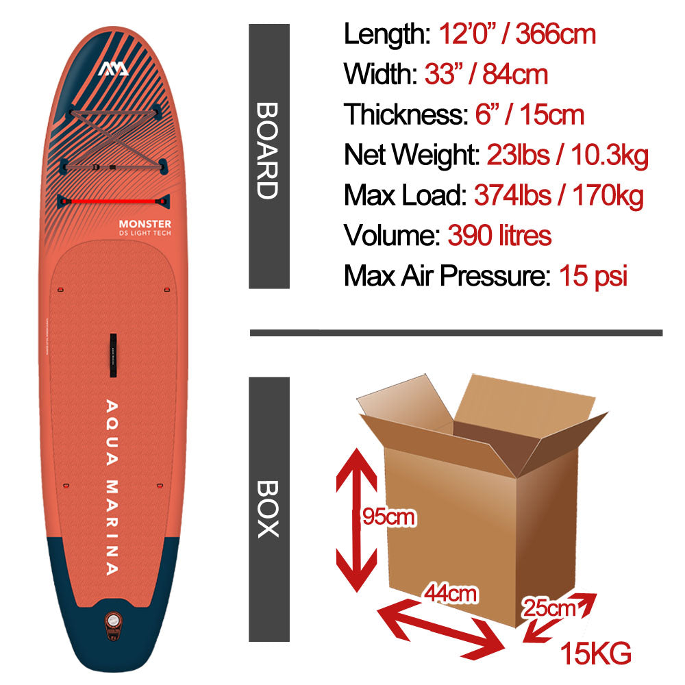 Aqua Marina Monster All Round iSUP - 12'10" / 366cm