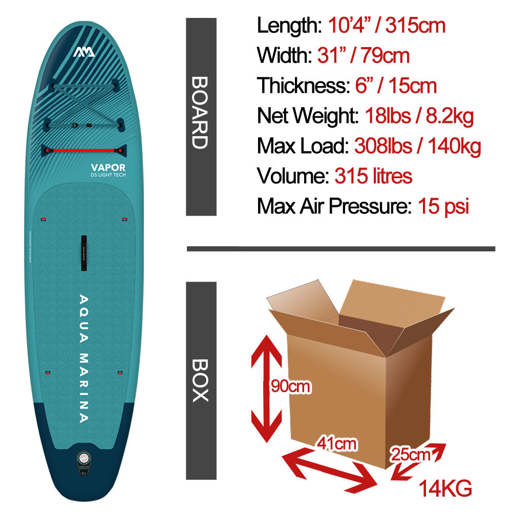 Aqua Marina Vapor All Round iSUP - 10'4" / 315cm