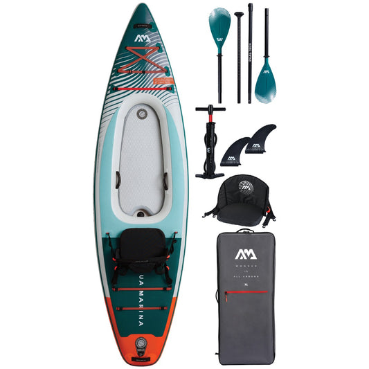 Aqua Marina CASCADE Hybrid Inflatable Stand Up Paddleboard - Kayak Package 2024