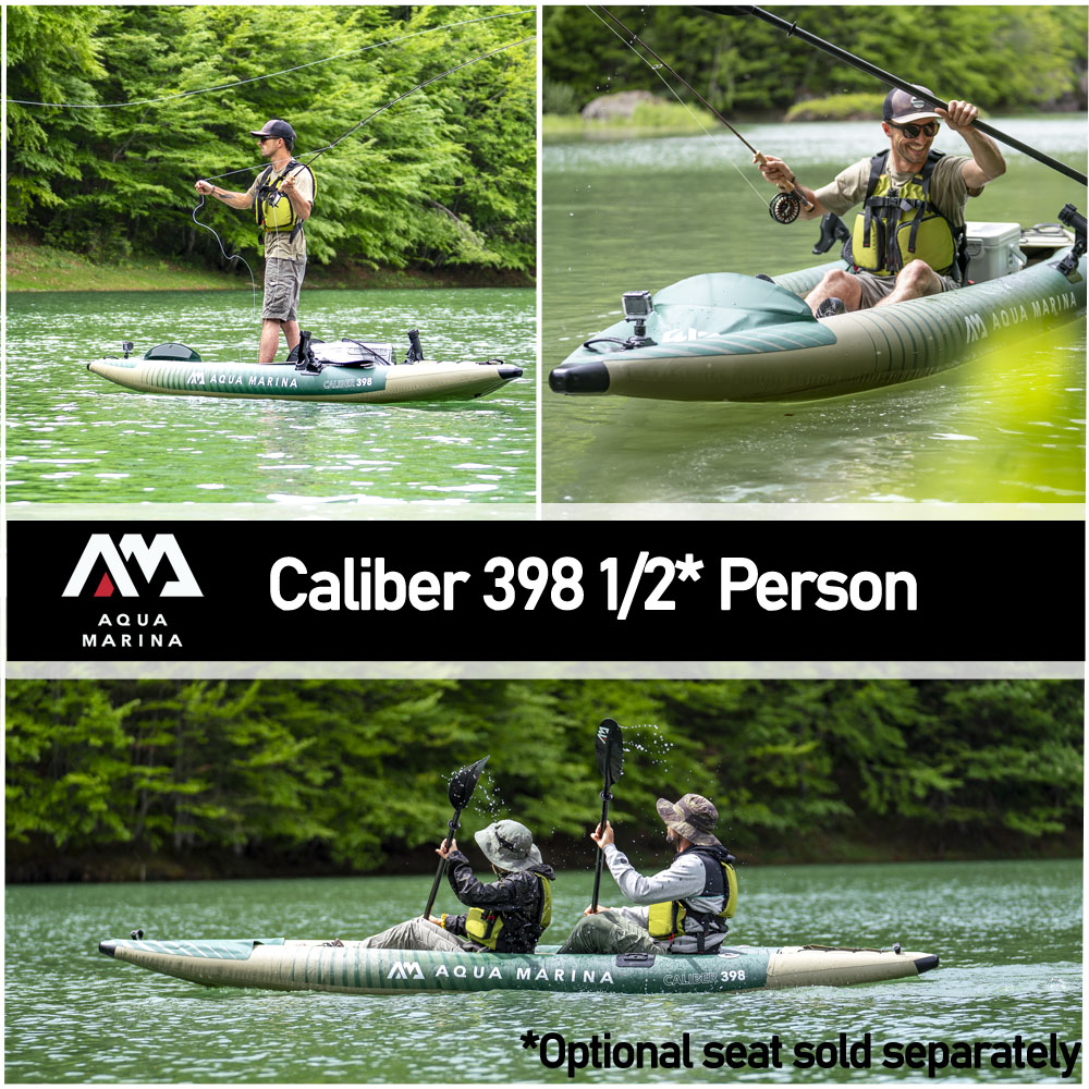 Aqua Marina Caliber 398 Angling/Fishing Kayak - 398cm 1/2 Person