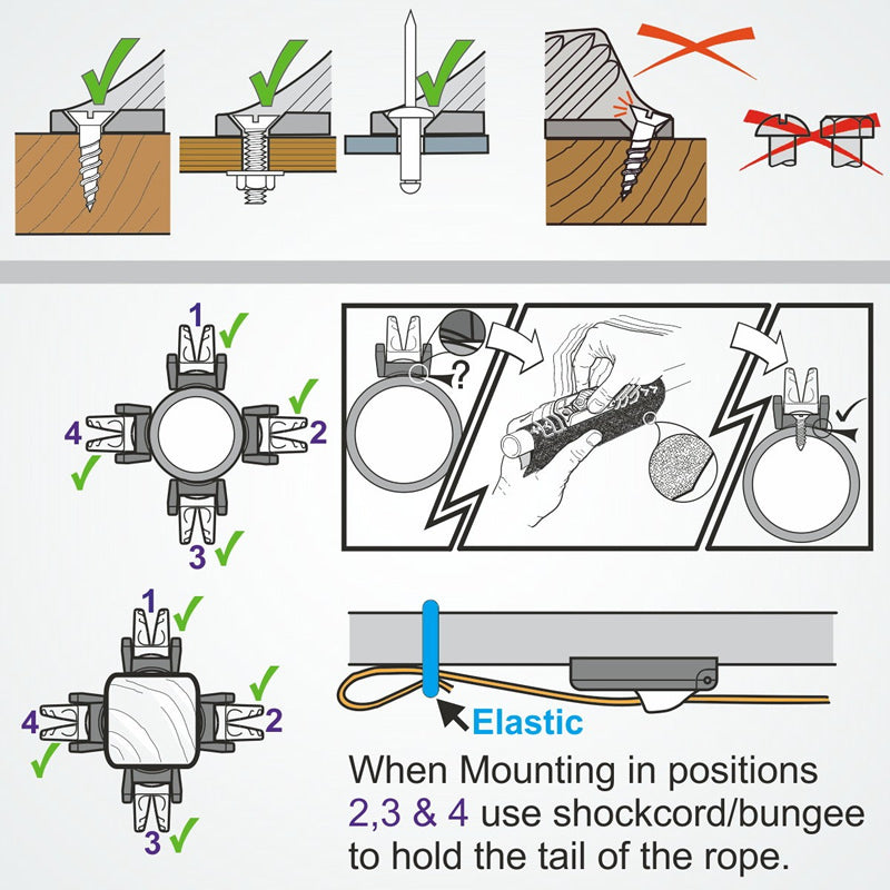 Clamcleat Auto Release Rudder Cleat