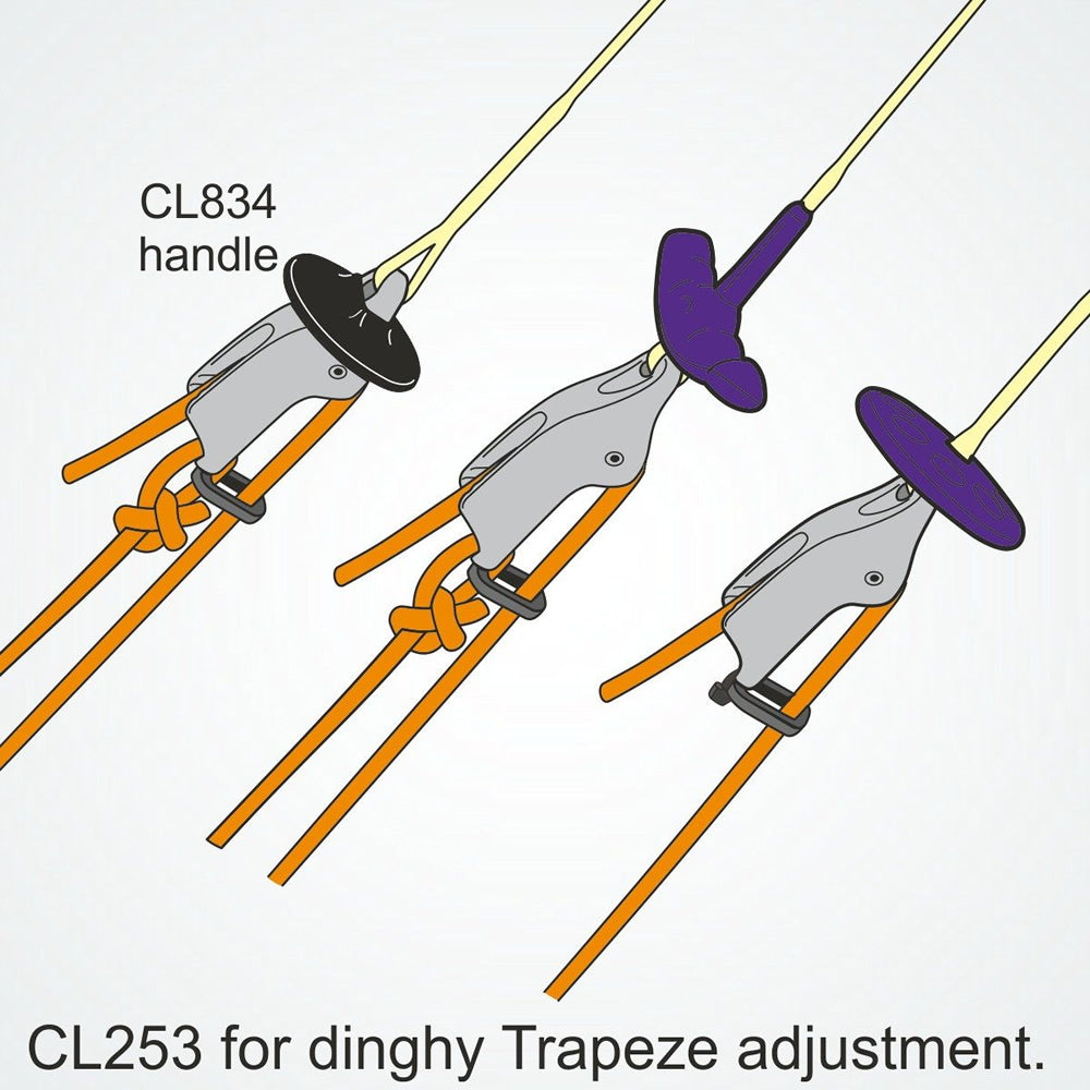 Clamcleat Trapeze and Vang