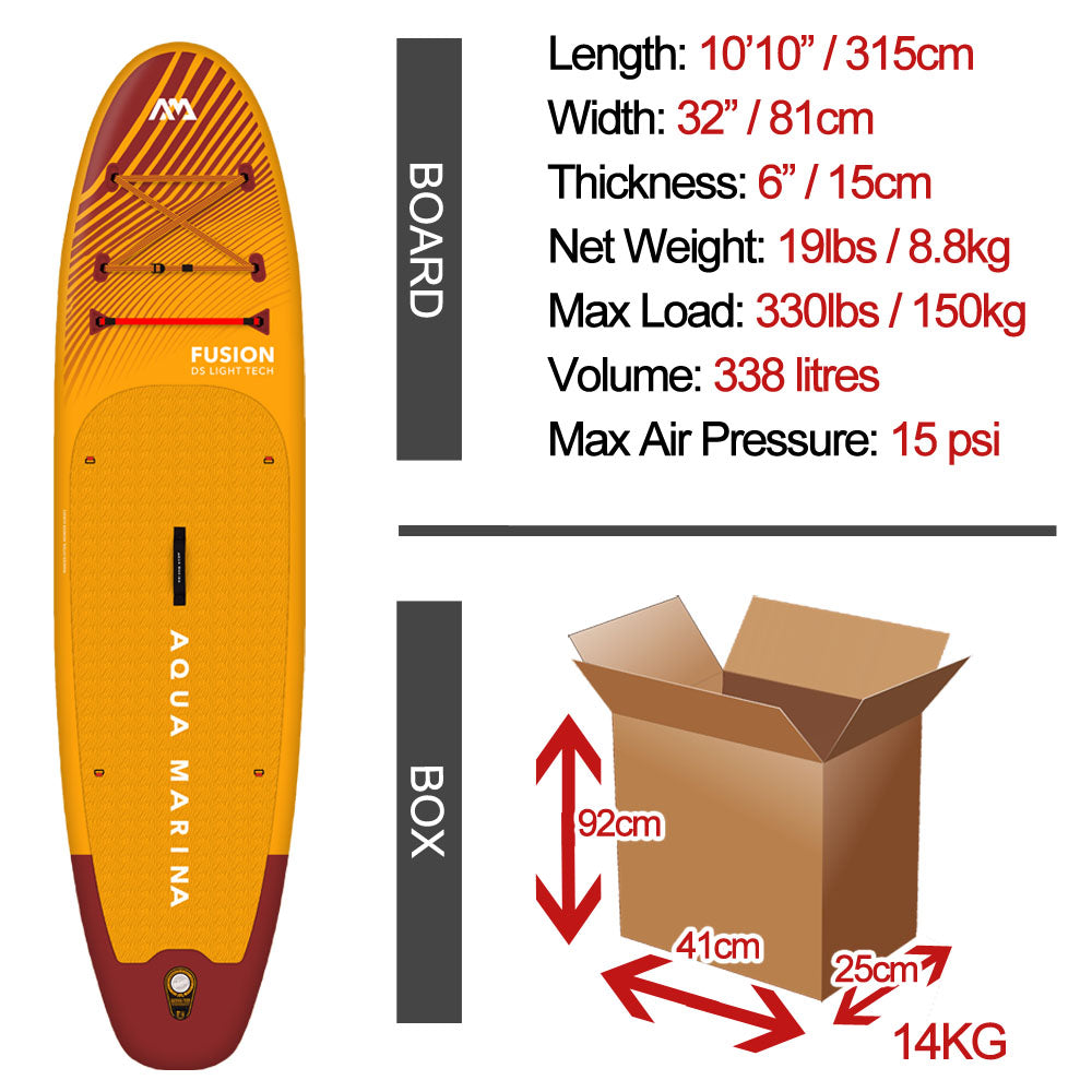 Aqua Marina Fusion All Round iSUP - 10'10" / 330cm