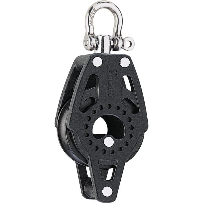 Harken 40mm Carbo Single Block and Becket with Swivel Head