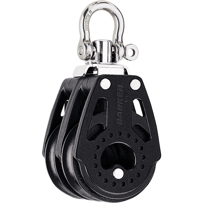 Harken 40mm Carbo Double Block with Swivel Shackle Head