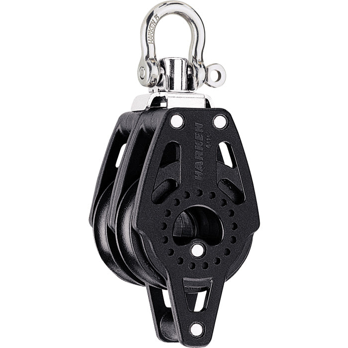 Harken 40mm Carbo Double Block with Swivel Shackle and Becket