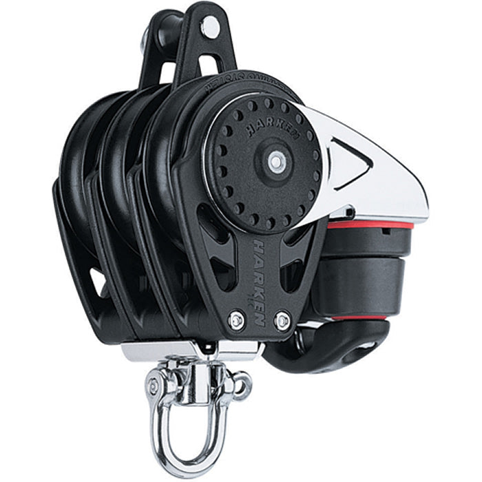 Harken 75mm Carbo Triple Block with Swivel Head and Becket/150 Cam-Matic