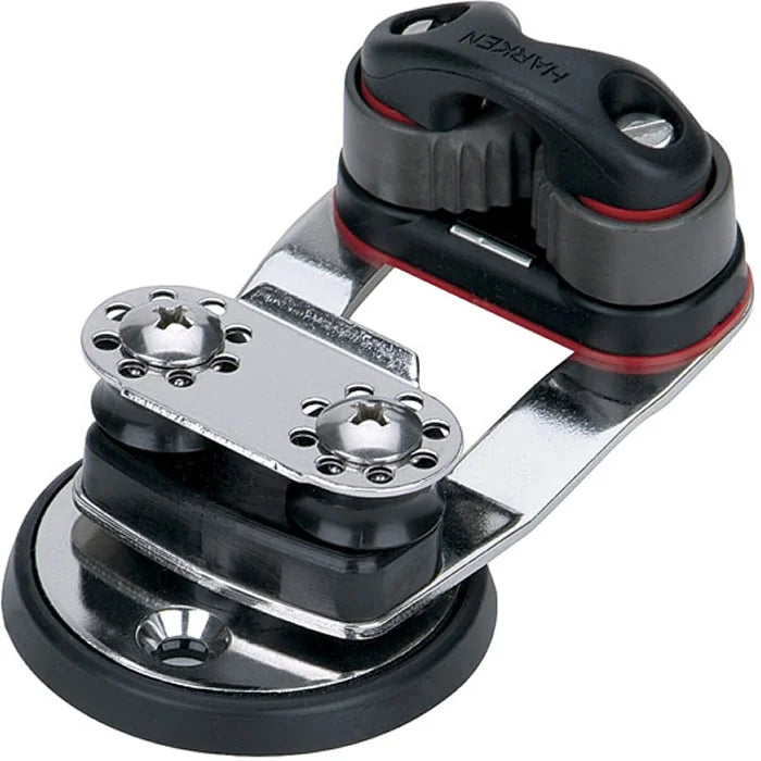 Harken Swivel Base with 338 Micro Cam-Matic and 16mm Sheaves