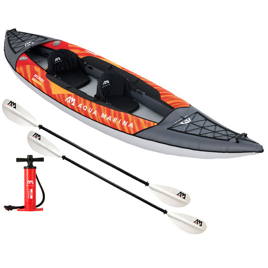 Aqua Marina Memba 390 - 2 Person Drop-Stitch Fusion Inflatable Kayak Package