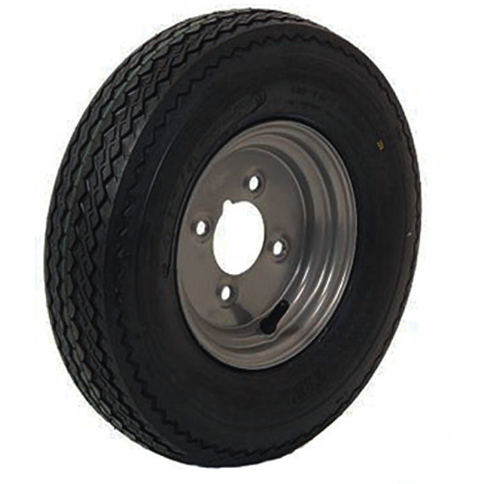 Trailer Road Wheel 8" Silver Rim