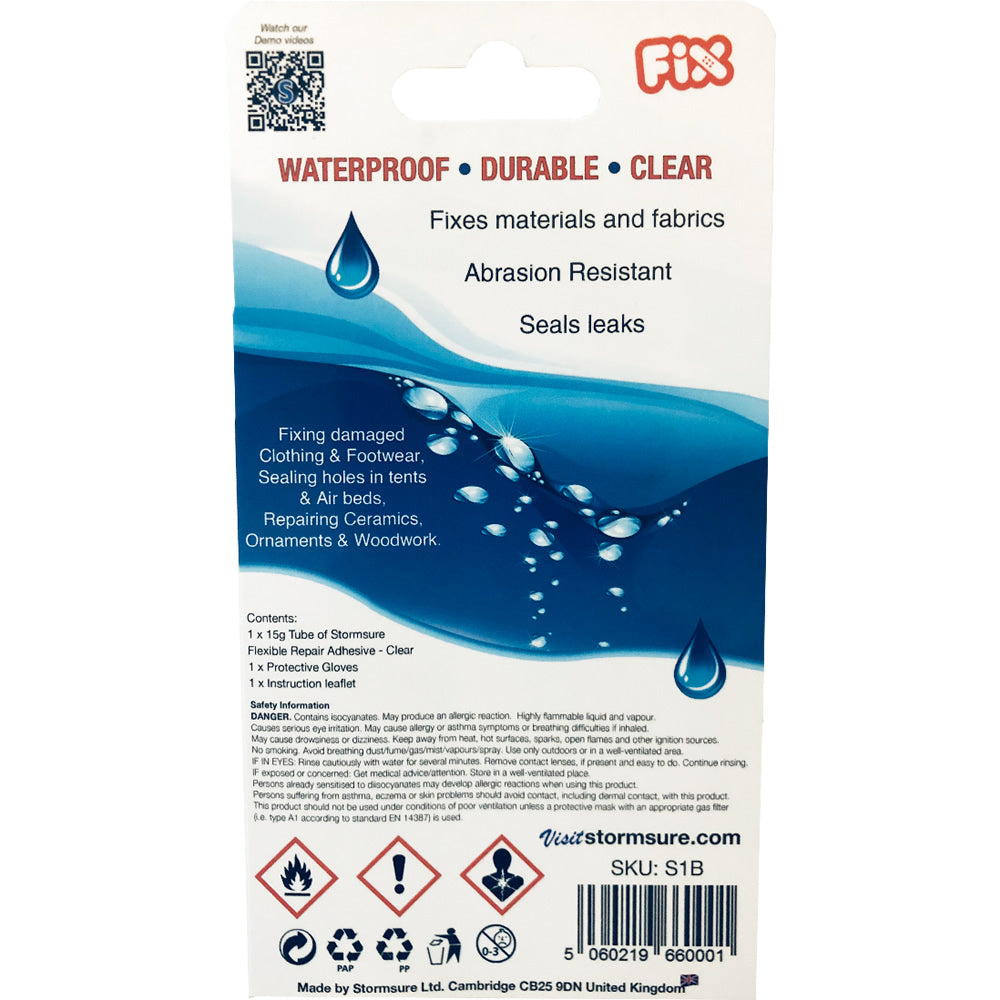 Stormsure Flexible Repair Adhesive 15G Clear